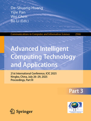 cover image of Advanced Intelligent Computing Technology and Applications